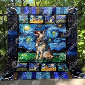 Starry Night Quilt Blanket Hn57  Quilt